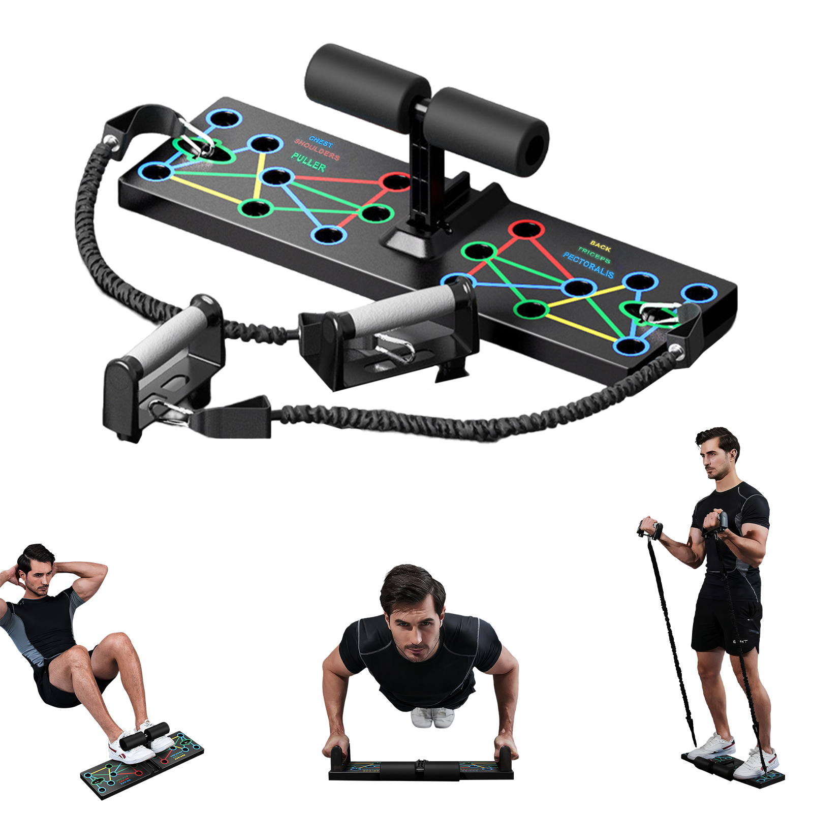 Amazon | OKUYOSHI 多機能プッシュアップバー 3-in-1 シットアップ